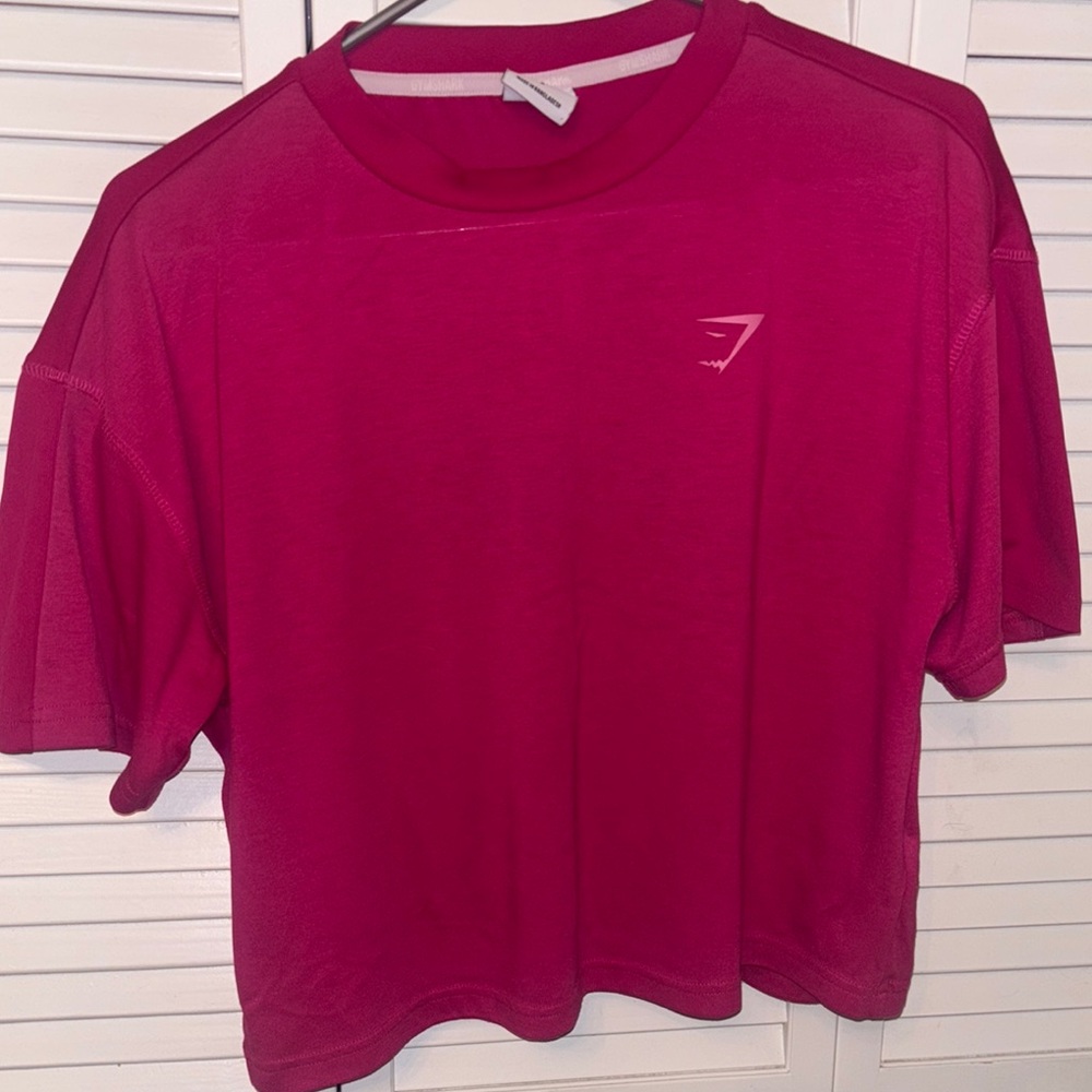Gymshark Pink T-Shirt - oversized crop fit